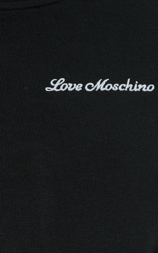 LOVE MOSCHINO-Bluza decupata la spate cu patch-uri inima